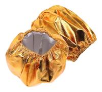 CLISPEED Manicotti Decorativi Dorati per Fioriere 2 Pezzi, Guaina Riutilizzabile per Vaso di Fiori Piccola, Protezione per Vasi da Interno ed Esterno, Accessori per Decorazioni di Piante