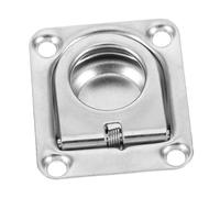 CLISPEED Maniglia ad Anello in Acciaio Inossidabile per Gavone Chiusura Incasso Resistente per Ponte Yacht Accessorio Marina Professionale per Porta Scomparsa