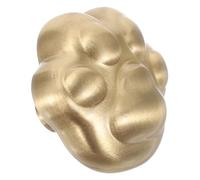 CLISPEED Maniglia in Ottone Massiccio a Forma di Artiglio D’Orso per Mobili Pomello per Porta Foro Singolo Manopola Lucida per Cassetti e Armadi Ferramenta per Mobili da Cucina e