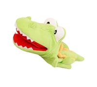 CLISPEED Marionetta a Mano Coccodrillo in Peluche Morbido per Ragazzo Ragazza e Adulti, Giocattolo Interattivo per Narrazione Storie, Teatro di Burattini e Giochi Educativi