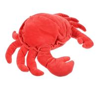 CLISPEED Marionetta a Mano Granchio in Peluche 30 Cm Bocca Apribile, Burattino Animale Interattivo per Raccontare Storie, Giocattolo Educativo e Attività Genitore-figlio