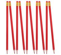 CLISPEED Matite Rosse da Disegno Cancellabili Hb 12 Pezzi Gomme per Controllo Test e Correzione Documenti per Ingegneri e Contabili