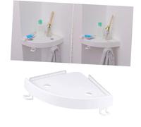 CLISPEED Mensola Angolare Per Bagno Ventosa Doppia Ganci Regolabili Per Asciugamani Design Salvaspazio Installazione Senza Capacità Di Carico Fino