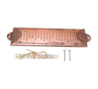 CLISPEED Mezuzah in Lega Marrone per Porta con Pergamena Sacra, Decorazione Elegante e Resistente per Casa, Protezione e Benedizione in Stile Esotico