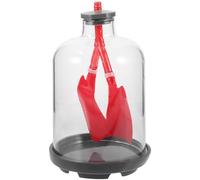 CLISPEED Modello di Polmone Funzionante in Plastica e Gomma Diaframma per Dimostrazione Respiratoria e Fisiologia Educativa Due Sacche Polmonari Trasparenti