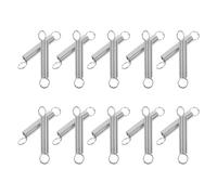CLISPEED Molla di Ritegno per Tiller 20 Pezzi in Acciaio Argento | Kit Sostituzione, Riduce Vibrazioni e Tempi di Inattività, Accessorio per Coltivatore e Zappatrice