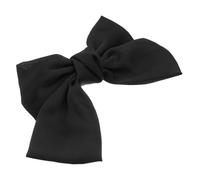 CLISPEED Mollette per Capelli Donna con Fiocco Grande Nero Accessorio Elegante in Resistente Fermaglio per Feste e Occasioni Clip Moda per Ragazze e Signore