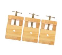 CLISPEED Morsetto da Tavolo in Legno 3 Pezzi per Intaglio e Lavorazione Legno, Supporto per Incisione Timbri e Sigilli, Strumento Pratico per Artigianato e Hobbisti