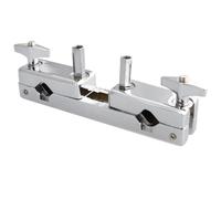 CLISPEED Morsetto e Supporto Piatti Multi-funzione per Batteria in Lega di Zinco Argento Regolabile in Altezza per Sala Strumenti Musicali