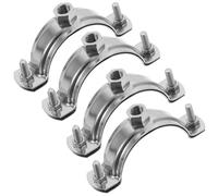 CLISPEED Morsetto per Tubi Resistente e Facile da Pulire 20-200mm 4 Pezzi in Acciaio Inossidabile Supporto Tubo per Progetti e Applicazioni Varie