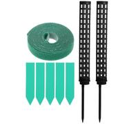 CLISPEED Moss Pole Nero in ABS e PVC per Piante Rampicanti, Supporto per Piante Espositive con Bastone Muschiato Pratico e Nutriente per Giardinaggio