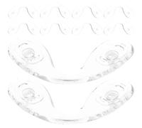 CLISPEED Naselli in Silicone per Occhiali 10 Pezzi, Kit di Ricambio Antiscivolo Medio 31x17mm, Cuscinetti Nasali Morbidi per Occhiali da Vista da Sole, Supporto Naso Confortevole per Uso