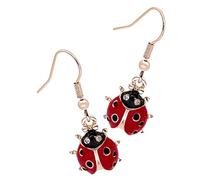 CLISPEED Orecchini Da Donna a Forma Di Coccinella Pendenti a Gancio, Leggeri e Anallergici, Orecchini Carini Per Ragazze Adolescenti Da Indossare Quotidianamente e a Feste