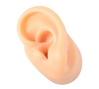 CLISPEED Orecchio Sinistro in Silicone Realistico Dettagliato per Pratica Piercing e Esposizione Orecchini Flessibile e Resistente per Uso Professionale ed Educativo