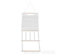 CLISPEED Organizer da Parete per Mollette e Elastici per Chioma con Tasche in Rete, Set da 1 con 20 Ganci S, Porta Accessori da Appendere alla Porta, per Donne e Ragazze, Salvaspazio