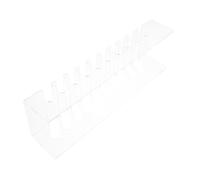 CLISPEED Organizer da Scrivania Trasparente con Scomparti in Acrilico per Cellulare e Tablet Supporto Multifunzione per Ricarica e Esposizione Dispositivi Porta Telefono Compatto per