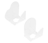 CLISPEED Palette in Acrilico Bianco per Miscelare e Ombretti 2 Ergonomiche Leggere per Professionale e Personale per Professionale e