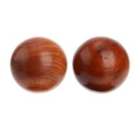 CLISPEED Palle da Massaggio in Legno del Vietnam 2 Pezzi per Esercizi di Mano e Rilassamento Muscolare, Sfera Rotonda per Migliorare la Circolazione la Terapia Fisica