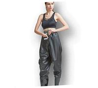 CLISPEED pantaloni d'acqua stivali da uomo trampolieri dell'anca Traspirante trampoliere Vita guadare pantaloni impermeabili pantaloni da pesca pantaloni da wading per la pesca da uomo