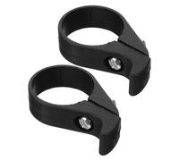 CLISPEED Paracatena per Bici Mountain Bike in Plastica Nera 2 Pezzi Stabilizzatore e Meccanismo Anti-Caduta per Protezione Catena Affidabile