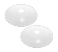 CLISPEED Paralume Industriale 12" in Acciaio Inox per Lampada da Esterno, Set da 2 Coperture a Cupola in Metallo, Protezione per Lampadine E26/E27, per Uso Stradale e Aree Verdi