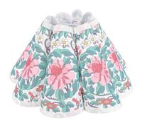 CLISPEED Paralume Retro Pieghevole per Lampadario Copertura Plafoniera Rotonda in Metallo Abatjour Elegante per Lampade da Tavolo e Comodino Atmosfera Vintage e Morbida Illuminazione