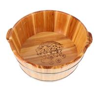 CLISPEED Pediluvio in Legno Vasca per Piedi Bacino Oke Vasca da Bagno in Legno Secchio Spa Massaggiatore Secchio Pedicure Pedicure Ammollo Barile per Piedi