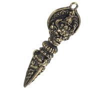 CLISPEED Pendente Portachiavi Vintage con Simbolo Vajra Ciondolo Cerimoniale per Meditazione e Decorazione Spirituale Accessorio Multifunzionale per Ogni Occasione
