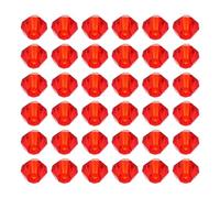 CLISPEED Perline Bicono Trasparenti Rosse 4Mm Perline di Plastica Sfaccettate 720 Pezzi Confezione per Forniture Fai da Te Gioielli Distanziatori per Collane e Bracciali Perle Foro di