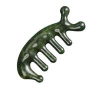 CLISPEED Pettine per capelli in pietra preziosa ergonomico per stimolazione del cuoio capelluto acupressione antigraffio portatile per uso domestico e viaggio