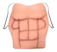 CLISPEED Pettorali Gilet Cosplay Uomo Muscoli Torace in Silicone Eva Accessorio per Feste in Maschera Halloween Oggetti di Scena per Matrimonio e Scherzo