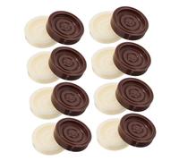 CLISPEED Pezzi Backgammon in Plastica Abs, Set Da 24 Pezzi Rotondi Per Gioco Da Tavolo Dama, Accessori Portatili Compatibili Per Partite Familiari e Viaggi