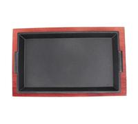 CLISPEED Piastra da Barbecue Ghisa Antiaderente Teppanyaki per Steak e Verdure Compatibile con Piani Induzione per e