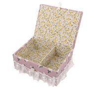 CLISPEED Piccola Scatola Porta Tessuti e Accessori Cucito Organizer per Spilli e Bottoni Custodia Compatta e Portatile per Aghi e Clip da Cucito per Casa e Studenti