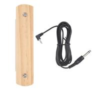 CLISPEED Pickup per buca di risonanza di alta qualità, in legno, per chitarra folk, chitarra classica, senza foratura, controllo con un solo pulsante, materiale beige, accessori per musica acustica