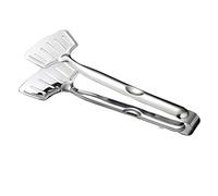 CLISPEED Pinza Acciaio Inox per Servire Cibo Impugnatura Ergonomica Antiscivolo Punta con Design Drenante Utensile Cucina per Buffet Feste e Uso Quotidiano