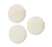 CLISPEED Piumino Da Cipria Morbido e Spugna Da Polvere Bianca 65x10mm Set Da 3 Pezzi Per Viso e Corpo Ragazzo Ragazza, Applicazione Uniforme e Delicata