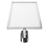 CLISPEED Porta Cartello per Colonnina Segnaletica Supporto Segnale per Barriera Controllo Folla Compatibile con Cintura Retrattile Design Semplice e Facile Installazione per Aeroporti e