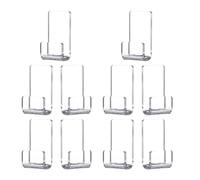 CLISPEED Porta Dischi in Acrilico Trasparente Da Parete, Espositore Per Vinili e Album, Supporto Da Muro Per Porta Dischi in Vinile, Set Da 15 Pezzi Per Casa, Ufficio e Libreria