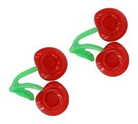 CLISPEED Portabicchieri Galleggiante Gonfiabile a Forma di Ciliegia Doppia Bocca Set 2 Pezzi in PVC Resistente per Bevande Accessorio Piscina Stabile per Feste Estive e Decorazioni da