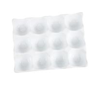 CLISPEED Portauova Ceramica per Frigorifero Contenitore Vassoio Uova che Mantiene la Freschezza Multi Conservare Uova di Gallina Standard