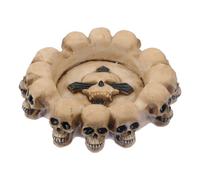 CLISPEED Posacenere Decorativo Teschio in Resina Scuro e Ufficio Resistente e Compatto per Atmosfera Party Halloween