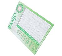 CLISPEED Poster Tabella Accordi Banjo per Principianti, Schema Accordi Portatile Design Leggibile, Accessorio Musicale per Apprendimento e Pratica Banjo, Facile da Fissare a Muro o Leggio