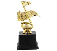 CLISPEED Premio Musicale in Plastica Color Oro Leggero per Concorsi Scolastici e Premiazioni, Simbolo d'Onore Valore Commemorativo per Performance e Competizioni