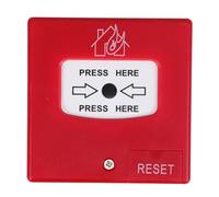 CLISPEED Pulsante di Allarme Manuale di Emergenza Rosso in Plastica Reset Manuale per Edifici Uffici e Magazzini per Avvisi Immediati e Integrazione Sistema Sicurezza