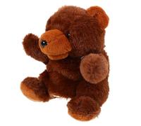 CLISPEED Puppet Orsetto Morbido in Peluche Giocattolo Educativo Interattivo per Mesi Burattino Mano Decorativo Forma di Orso Zoo per Racconti e Divertimento Familiare