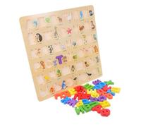 CLISPEED Puzzle Educativo Montessori Per Per Linguistico e Creatività Strumento Apprendimento Per La Prescolastica