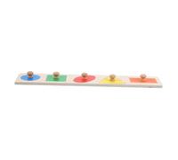 CLISPEED Puzzle in Legno con Manopole Educativo Montessori per Sviluppo Sensoriale e Coordinazione Geometriche e Colori per Rompicapo Didattico per Apprendimento Precoce