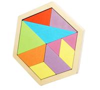 CLISPEED Puzzle in Legno Educativo Dieci con Motivo a Nido Esagonale Gioco Montessori per Anni Blocchi Solidi e Lisci per Sviluppo Logico e Creatività