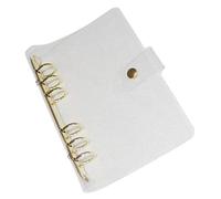 CLISPEED Raccoglitore con Copertina PVC Glitter Cartella Ricaricabile Sottile con Anelli Metallo Antiscivolo Organizer Portatile per Scuola Ufficio e